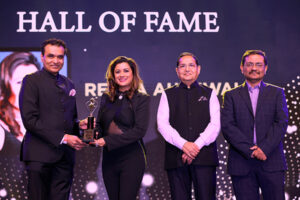 Reena Ahluwalia Hall of Fame Recognition GJEPC IIJS Signature 2025 Nirav Bhansali Kirit Bhansali Sabyasachi Ray