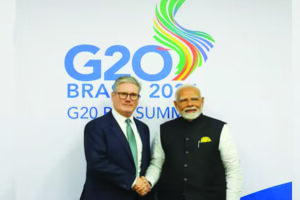 Shri Narendra Modi and Sir Keir Starmer at G 20