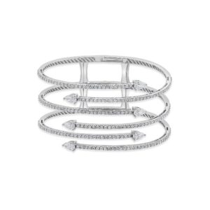 Enchante Spiral Sparkle Cuff Bracelet