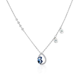 Teardrop Evil Eye Necklace