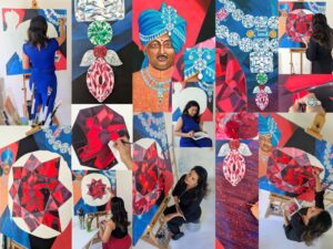 8 Reena Ahluwalia Visual Artist Winston Red Diamond Painting Smithsonian NMNH Process 1 1 1