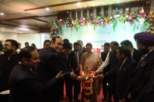 Smt Chitra Wag at the Launch of GJC New Office