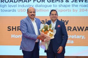 Shri Rajesh Agrawal Commerce Secretary Govt of India Shri Kirit Bhansali Chairman GJEPC